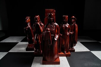Dřevěná šachová sada - 4