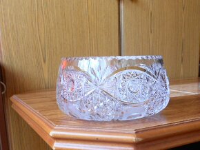 Mísa kulatá z broušeného olovnatého skla. - 4