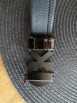 Pásek ck , černý, stříbrný - 4