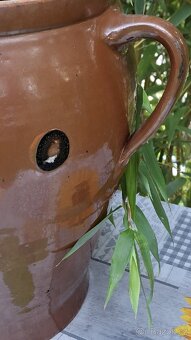 Stará keramická dóza ,Kamenáč, výška 33 cm - 4