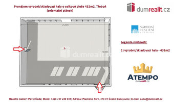 Pronájem, výrobní/skladovací prostory, areál Otavan Třeboň a - 4
