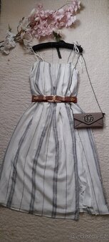 H&M viskózové letní dlouhé šaty - 4