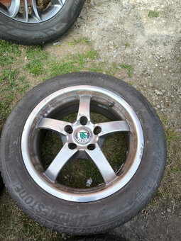4x alu (5x112) letní pneu 205/55 r16 (7 mm) - 4