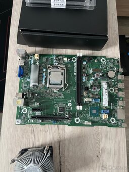 Prodám základní desku LGA 1200 + 500W Gold zdroj v HP case - 4