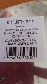 Plechová firma na pečení - čtyřlístek🍀 - 4