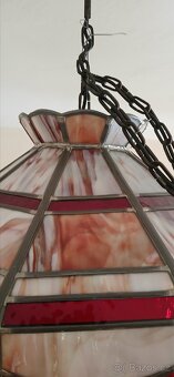 Velký vitrážový lustr tiffani - 4