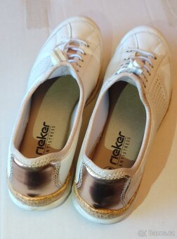 Dámské polobotky slip on Rieker 41 světlé - 4