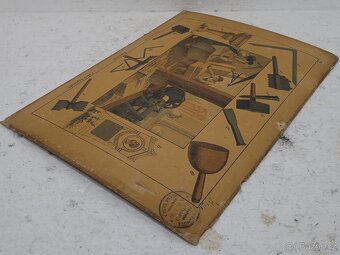 Kameník - školní pomůcka 1856 - 36,5x26,5cm - 4