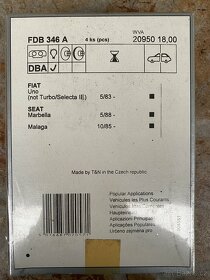 Nové brzdové destičky FDB 346 - 4