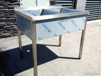 Dřez nerezový, gastro, jednokomorový, dvoukomorový - 4