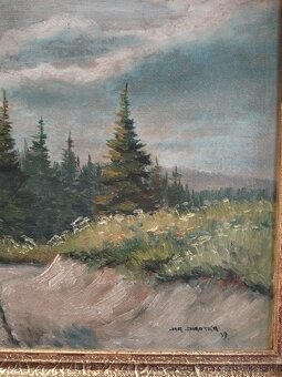 obraz LESNÍ ÚVOZ II., olej, sign. Jar. Jirotka 1939 - 4