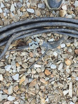 Kabel 5x6 guma cca 40 metrů , + závěsný kabel - 4