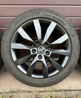 originální ALU kola škoda crystal black 5x112 - 4