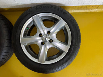 4 ks, Kompletní kola, 185/60 R15 Goodyear + Alu disky DEZENT - 4