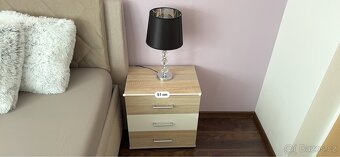 Sestava postel Boxspring (šířka 180 cm) + 2 noční stolky - 4