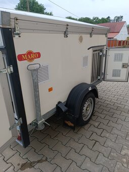 Přívěsný vozík na přepravu psů 4 box - 4