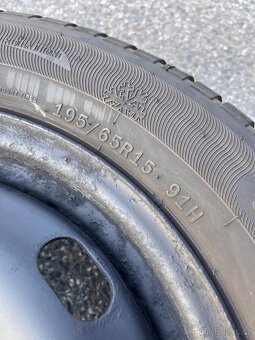 Zimní pneu TOMKET 195/65 R15 + plecháče 5x100 - 4