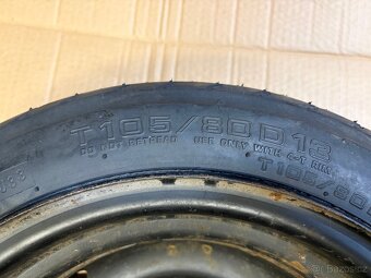 VW GOLF II. REZERVNÍ DOJEZDOVÉ KOLO 105/80 R13 YOKOHAMA - 4