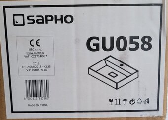 Umyvadlo zn. Sapho GU058 - 580x440 - 4