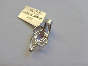 Ag přívěsek s Rose de France ametystem - 4