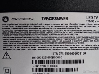 GoGEN TVF 43N384STWEB,109cm,Smart+Wifi,DVB-T2 - 4