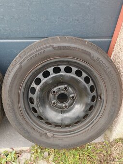 Plechové disky s pneu R16 5x112 205/55 - 4