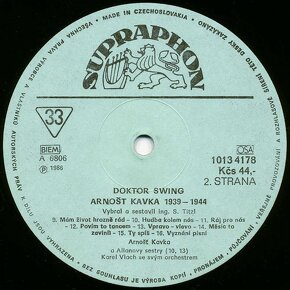 Arnošt Kavka – Dr. Swing (1939▪1944) (LP) - 4