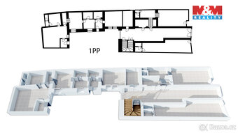 Prodej nájemního domu, 1160 m², Šumperk, ul. nám. Míru - 4