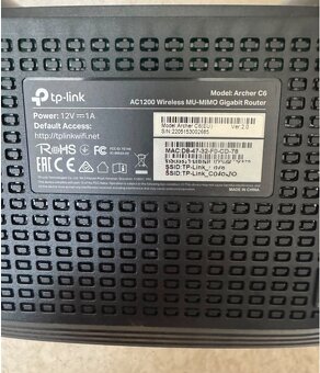 WiFi router TP-Link Archer C6 AC1200 - 4