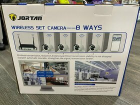 Jortan Bezdrátový 1024P NVR bezpečnostní systém 8 kamer WIFI - 4