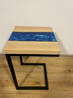 Epoxidový stůl ke křeslu - 4