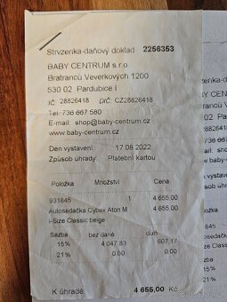 Cybex Aton M i-size classic belge - 4