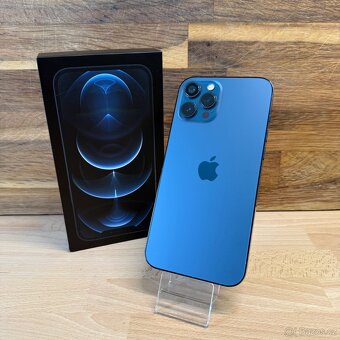 iPhone 12 Pro Max 128GB, 100% baterie, modrý (rok záruka) - 4