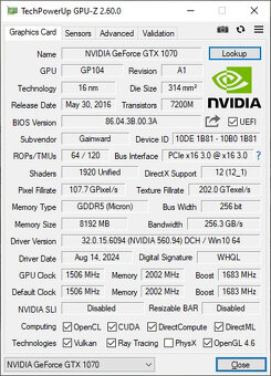 GAINWARD GTX1070 8GB PHOENIX - DOBRÝ STAV - 4