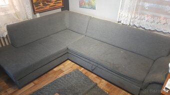 Rohový rozkládací gauč s velkým úložným prostorem - 4