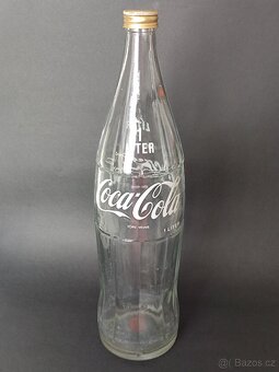 Velká retro láhev Coca Cola, 1l, vintage, pošta 85.- - 4