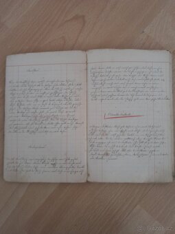 Starý německy a ručně psaný sešit receptů - 4