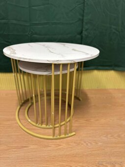 Moderní set 2 konferenčních stolků - 4