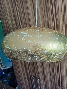 Zlatý závěsný lustr - 4