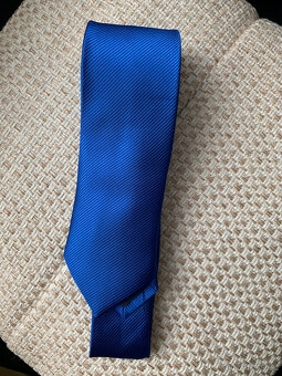 Kralovská modrá kravata, uzká - 4