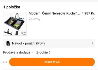 Moderní Černý Nerezový Kuchyňský Dřez s Digitálním Displejem - 4