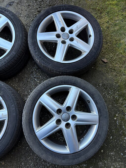 SADA ALU KOL 5x112 R17 ET45, LETNÍ PNEU BARUM - 4