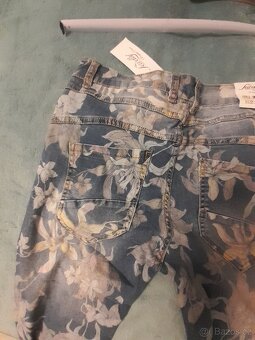 Lehké jarní rifle,80%coton,17%polyester,3%elastan - 4