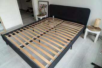 IKEA SLATTUM Čalouněný rám postele, 160x200cm - 4