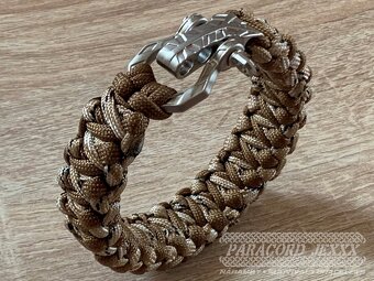 Paracord náramek (20,5 cm) Desert Camo - Brown - 4