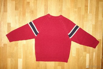 Vínový chlapecký svetr vel.128 - 4