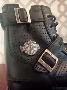 Dámské boty s nápisem Harley Davidson - 4