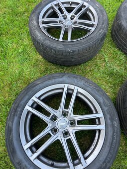 Prodám kompletní sadu alu kol 5x112/17 pneu 225-50-17 - 4