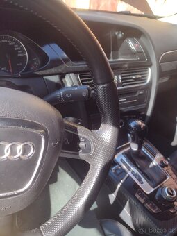 Audi A4 b8,A5,A6 4f tříramenný multifunkční volant s pádlama - 4