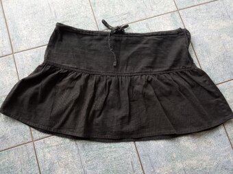 Lněná, manšestrová, elastická, mini/maxi sukně-vel. S, M - 4